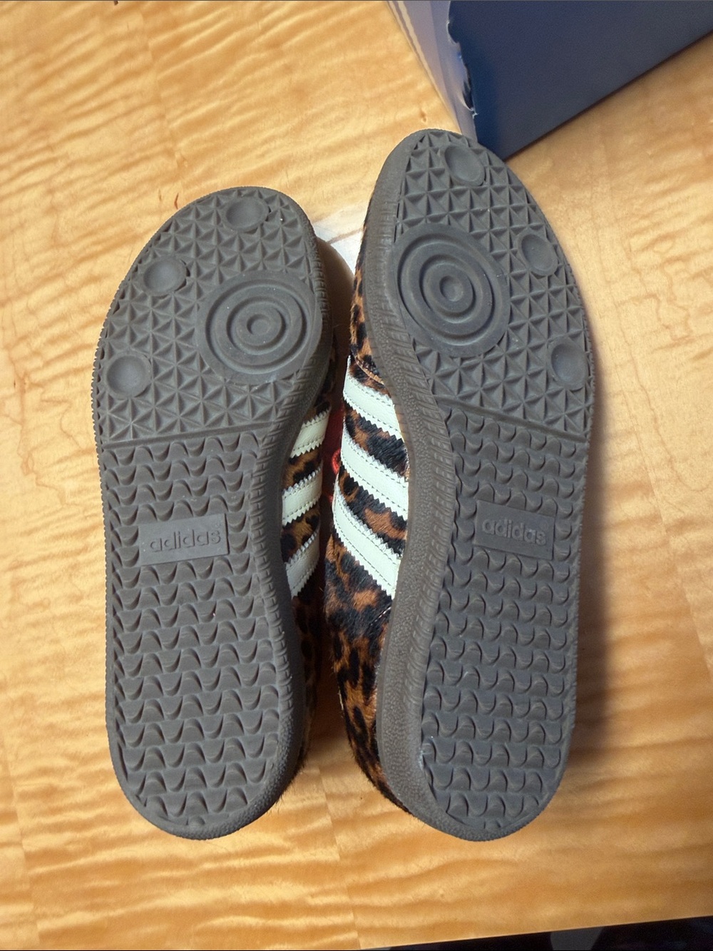 adidas Leopard Print Sneakers with Red Accents - Picture 7 of 11